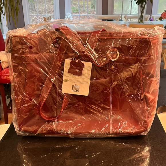 McKlein Red Leather Bag - New with Tags - Picture 3 of 16